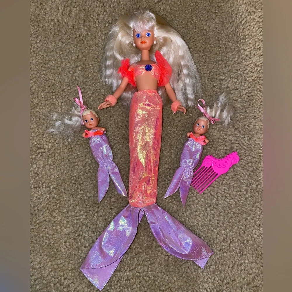 Rare Vintage Mermaid Barbie and Skipper - Picture 4 of 7